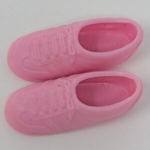 Barbie Doll Skipper Shoes Runners Light Pink Vintage Hong Kong Mattel